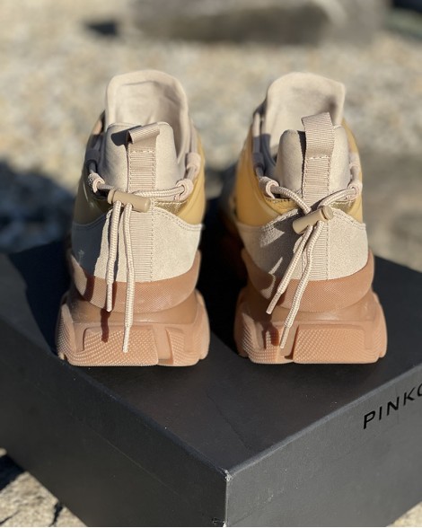 Tenisky dámské Pinko LOVE TRACK LOW béžové